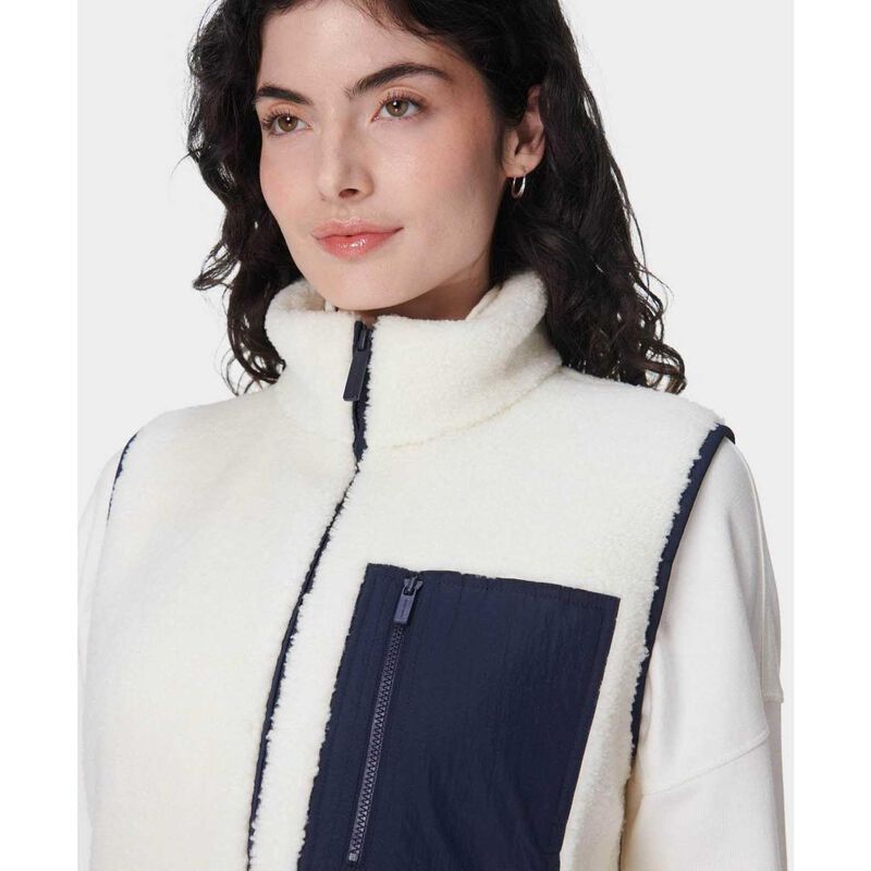 Sweaty Betty Plush Gilet Lily White image number 2